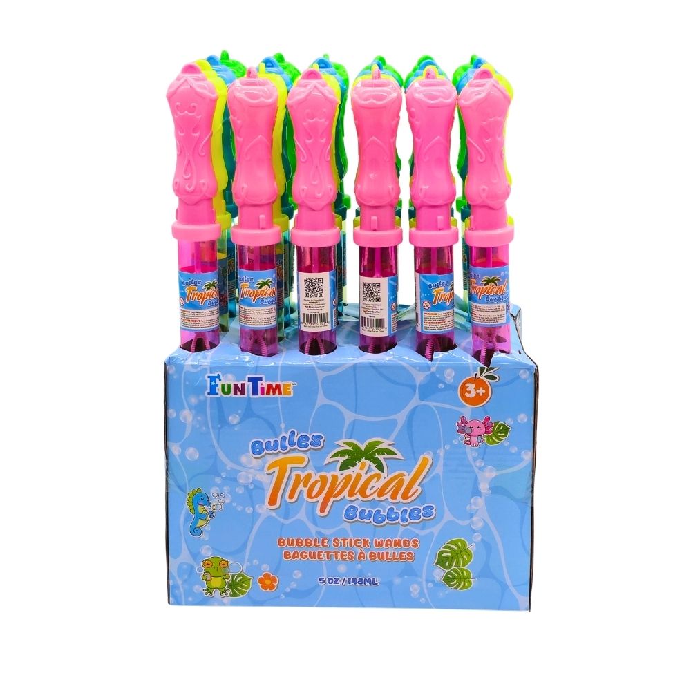 Image Bubble Stick Wands - 24-PC Display, 4 assorted colors